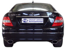 Fox Sportuitlaat Mercedes C-Klasse 6-cilinder - W204/S204 achterdemper rechts/links - 140x90 type 32 rechts/links