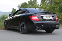 Fox Sportuitlaat Mercedes C-Klasse Coup&eacute; 6-cilinder - C204 AMG-pakket, achterdemper rechts/links - 2x115x85 type 32 rechts/links
