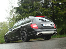 Fox Sportuitlaat Mercedes C-Klasse 6-cilinder - W204/S204 AMG-pakket + C63-inzetstuk achterdemper rechts/links - 2x115x85 type 32 rechts/links
