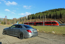 Fox Sportuitlaat Mercedes C-Klasse 205 AMG C63 S achterdemper rechts/links incl. uitlaatkleppen - uitlaatpijpen zijn ge&iuml;ntegreerd in de originele bumper - Voor voertuigen met origineel sportuitlaatsysteem