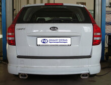 Fox Sportuitlaat Kia Cee'd Combi/Caravan - ED uitlaatpijp, rechts/links, compatibel met de originele achterdemper - 135x80 Type 53, rechts/links