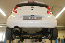 Fox Sportuitlaat Uitlaatsysteem links voor Seat Mii/ Skoda Citigo/ VW UP, compatibel met originele of FOX achterdemper - 145x60 type 59 links