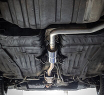 Fox Sportuitlaat Honda Civic 4 - ED3 Achterdemper dwars en voordemper - 1x100 Type 10 links