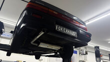 Fox Sportuitlaat Honda Civic 4 - ED3 Achterdemper dwars en voordemper - 1x63 Type 10 links