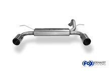 Fox Sportuitlaat Honda Civic 5 achterdemper, dwarsuitgang rechts/links - 1x114 type 10 rechts/links