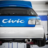 Fox Sportuitlaat Honda Civic 5 - EG2 EG3 Achter- en voordemper - 1x90 Type 24
