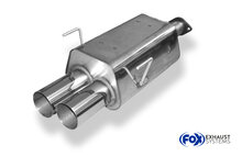 Fox Sportuitlaat Honda Civic VII Type R - EP3 Achterdemper - 2x90 Type 10