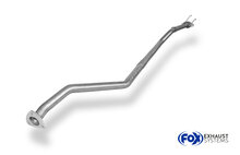 Fox Sportuitlaat Vervangingspijp voor de voordemper van de Honda Civic VII