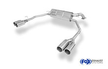 Fox Sportuitlaat Achterdemper Honda Civic IX Hatchback, dwarsuitgang rechts/links - 2x90 Type 12 rechts/links
