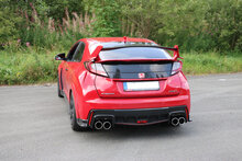 Fox Sportuitlaat Honda Civic IX Type R achterdemper, dwarsuitgang rechts/links - 2x90 Type 12 rechts/links