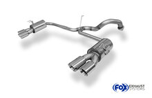 Fox Sportuitlaat Honda Civic IX Type R achterdemper, dwarsuitgang rechts/links - 2x90 Type 25 rechts/links