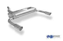 Fox Sportuitlaat Renault Clio III B Sport achterdemper, dwarsuitgang rechts/links - 1x76 type 14 rechts/links