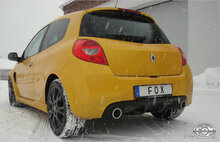 Fox Sportuitlaat Renault Clio III B Sport Facelift Achterdemper dwarsuitgang rechts/links - 1x50 Type 10 rechts/links (originele uitlaatpijpen worden gebruikt)