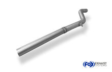 Fox Sportuitlaat Vervangingspijp voor de voordemper van de Renault Clio III Sport &Oslash;63,5 mm