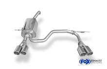 Fox Sportuitlaat Renault Clio IV achterdemper, rechter/linker uitlaat - 2x76 Type 16 rechts/links