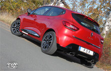 Fox Sportuitlaat Renault Clio IV achterdemper, rechter/linker uitlaat - 145x65 type 59 rechts/links
