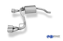 Fox Sportuitlaat Renault Clio IV GT achterdemper, rechter/linker uitlaat - 2x76 Type 16 rechts/links