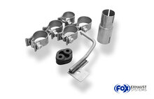 Fox Sportuitlaat Renault Clio IV GT achterdemper, rechter/linker uitlaat - 2x76 Type 16 rechts/links
