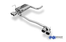 Fox Sportuitlaat Mercedes CLK Type 208 achterdemper, rechter/linker uitlaat - 2x76 Type 12 rechts/links