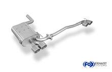 Fox Sportuitlaat Mercedes CLK Type 208 achterdemper, rechter/linker uitlaat - 2x88x74 Type 32 rechts/links