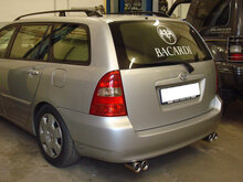 Fox Sportuitlaat Toyota Corolla E12 Combi Achterdemper Rechts/Links Uitlaat - 2x80 Type 13 Rechts/Links