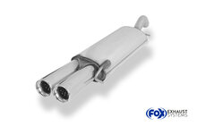 Fox Sportuitlaat VW Corrado 16V/VR6 achterdemper - 2x76 Type 13
