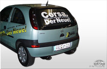Fox Sportuitlaat Opel Corsa C achterdemper, rechter/linker uitlaat - 115x85 type 33 rechts/links
