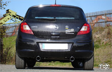 Fox Sportuitlaat Opel Corsa D achterdemper, rechter/linker uitlaat - 1x90 type 13 rechts/links