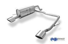 Fox Sportuitlaat Opel Corsa D Rieger achterdemper, rechter/linker uitlaat - 115x85 type 32 rechts/links