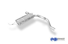 Fox Sportuitlaat Opel Corsa D GSI achterdemper, dwarsgeplaatst, enkele uitlaat - 1x100 Type 16