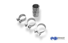 Fox Sportuitlaat Opel Corsa D GSI achterdemper, dwarsgeplaatst, enkele uitlaat - 1x100 Type 16
