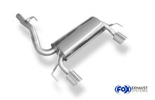 Fox Sportuitlaat Opel Corsa D NRE achterdemper, dwarsuitlaat rechts/links - 1x100 type 16 rechts/links