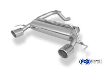 Fox Sportuitlaat Opel Corsa D NRE achterdemper, dwarsuitlaat rechts/links - 1x100 type 16 rechts/links