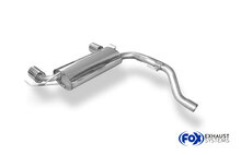 Fox Sportuitlaat Opel Corsa D NRE achterdemper, dwarsuitlaat rechts/links - 1x100 type 16 rechts/links