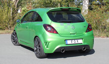 Fox Sportuitlaat Opel Corsa D NRE achterdemper, dwarsuitlaat rechts/links - 1x100 type 16 rechts/links