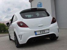 Fox Sportuitlaat Opel Corsa D - NRE Edition Achterbumper Geluiddemper Rechts/Links Uitgang - 1x100 Type 14 Rechts/Links