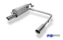 Fox Sportuitlaat Opel Corsa E achterdemper, rechter/linker uitlaat - 1x90 type 25 rechts/links