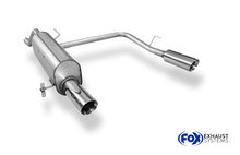 Fox Sportuitlaat Opel Corsa E achterdemper, rechter/linker uitlaat - 1x90 type 25 rechts/links