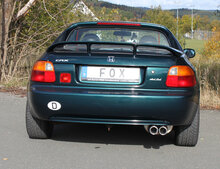 Fox Sportuitlaat Honda CRX III achterdemper - 2x76 Type 13