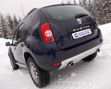 Fox Sportuitlaat Dacia Duster 4x4 achterdemper met dwarsuitgang rechts/links - 1x80 type 16 rechts/links