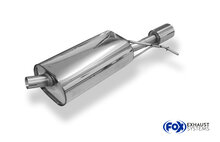 Fox Sportuitlaat Dacia Duster 4x2 - Voorwielaandrijving, achterdemper - 1x90 Type 12