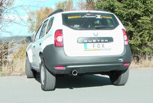 Fox Sportuitlaat Dacia Duster 4x2 - Voorwielaandrijving, achterdemper - 1x90 Type 12