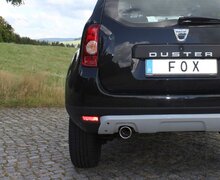 Fox Sportuitlaat Dacia Duster 4x2 - Voorwielaandrijving, achterdemper - 1x90 Type 12