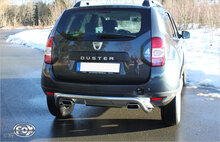 Fox Sportuitlaat Dacia Duster 4x4 Facelift Achterdemper Dwarsuitlaat Rechts/Links - 145x65 Type 59 Rechts/Links