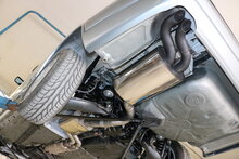 Fox Sportuitlaat Mercedes E-Klasse 124 achterdemper &Oslash;70mm - 2x55 Type 28 (Diesel-look - niet zichtbaar vanaf de achterkant)