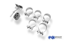 Fox Sportuitlaat Mercedes E-Klasse W212 - 4-cilinder achterdemper rechts/links - 2x70 type 16 rechts/links