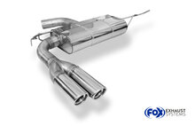 Fox Sportuitlaat VW EOS - 1F Achterdemper, enkelzijdig - 2x76 Type 17