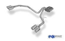 Fox Sportuitlaat Cadillac Escalade half uitlaatsysteem vanaf de katalysator, rechter/linker uitgang - 2x100 Type 17 rechts/links