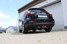 Fox Sportuitlaat Infiniti EX37 achterdemper, dwarsuitgang rechts/links - 129x106 Type 32 rechts/links