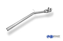 Fox Sportuitlaat Vervangingspijp voor de voordemper van de Seat Exeo 3R/ 3R ST - 2.0l TFSI (2-delig)